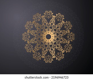 Mandala design, luxury gold background coloful mandala  design, vector round circle , decorative element with gold,indian, turkish, pakistan