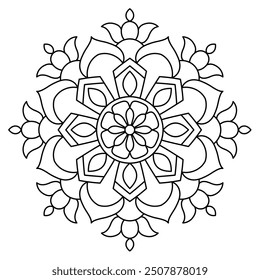 mandala design for meditation and coloring book, relaxing mandala art for inner peace, mandala art for wall art, henna design, tattoo design
