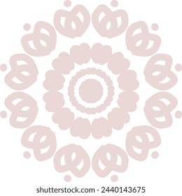 diseño de mandala sobre fondo blanco