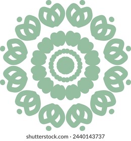 diseño de mandala sobre fondo blanco