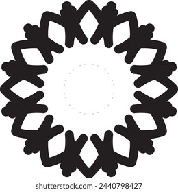 diseño de mandala sobre fondo blanco