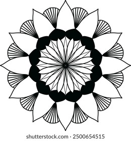 mandala design, Ornamental luxury mandala pattern, black mandala