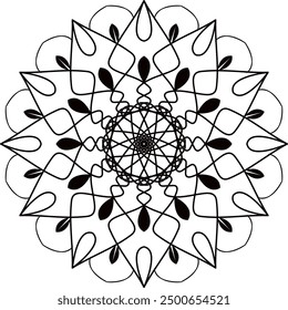 mandala design, Ornamental luxury mandala pattern, black mandala