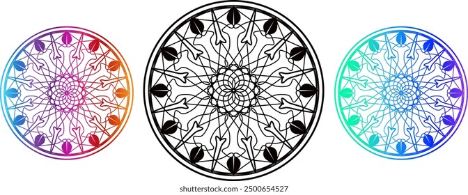 mandala design, Ornamental luxury mandala pattern, black mandala