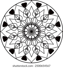 mandala design, Ornamental luxury mandala pattern, black mandala