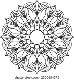 mandala design, Ornamental luxury mandala pattern, black mandala