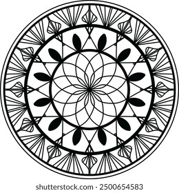 mandala design, Ornamental luxury mandala pattern, black mandala