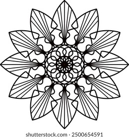 mandala design, Ornamental luxury mandala pattern, black mandala