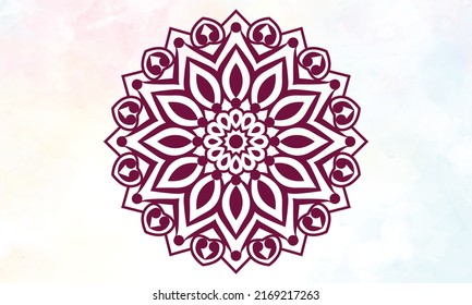 Mandala design. Ornamental round lace pattern.