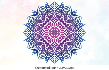 Mandala design. Ornamental round lace pattern.