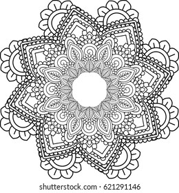 mandala design over white background