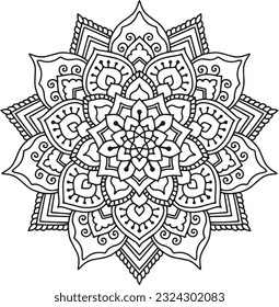 Mandala Design Pattern Illustration Printable