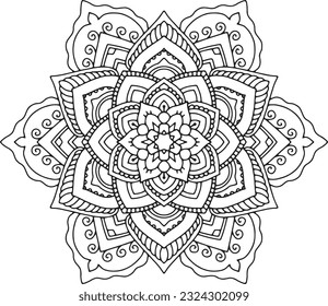 Mandala Design Pattern Illustration Printable