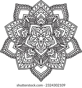 Mandala Design Pattern Illustration Printable