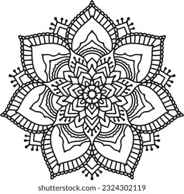 Mandala Design Pattern Illustration Printable