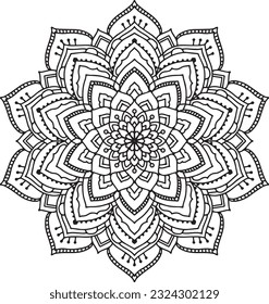 Mandala Design Pattern Illustration Printable