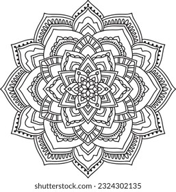 Mandala Design Pattern Illustration Printable