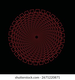 Mandala Design with Pattern in Spiral Formatio