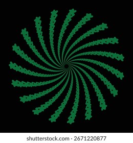 Design Mandala com Padrão em Formação de Espiral