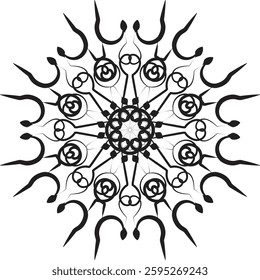 Mandala design pattern used to different type background