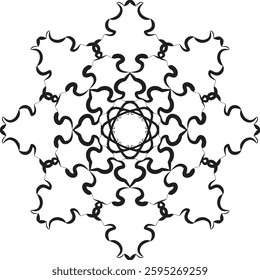 Mandala design pattern used to different type background