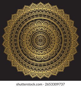 Mandala Design – Patterned Art Illustration for Colorful Wallpaper, Decor, Textile, and Background