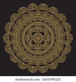 Mandala Design – Patterned Art Illustration for Colorful Wallpaper, Decor, Textile, and Background