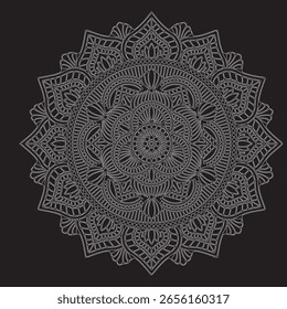 Mandala Design – Patterned Art Illustration for Colorful Wallpaper, Decor, Textile, and Background