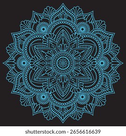 Mandala Design – Patterned Art Illustration for Colorful Wallpaper, Decor, Textile, and Background