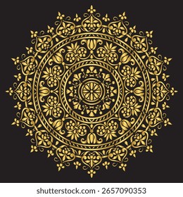 Mandala Design – Patterned Art Illustration for Colorful Wallpaper, Decor, Textile, and Background