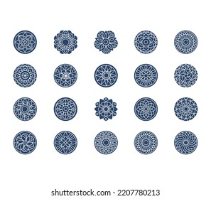 Mandala Design Patterns Icon Set