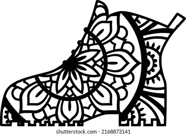 mandala design. print and t-shirt design

