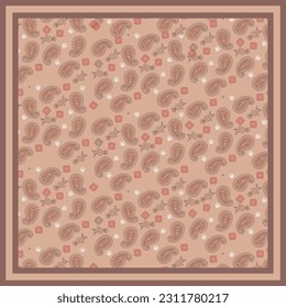 Mandala design for printing, scarf pattern, motif, digital pattern