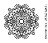 mandala design , relaxing and easy mandala art for tattoo design, vector mandala design