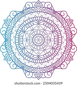 Diseño de mandala, arte de mandala relajante y fácil para el diseño del tatuaje, diseño de mandala de Vector