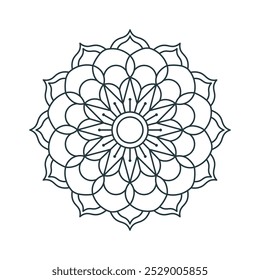 mandala design , entspannende und einfache mandala art für tattoo design, vektor mandala design