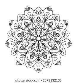 mandala design , relaxing and easy mandala art for tattoo design, vector mandala design.11
