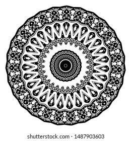 mandala design round abstract pattern vector