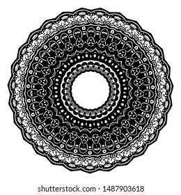 mandala design round abstract pattern vector