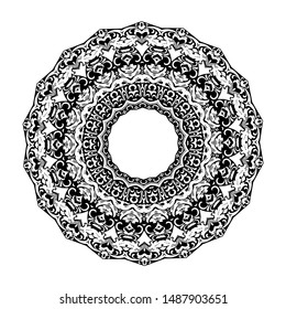 mandala design round abstract pattern vector