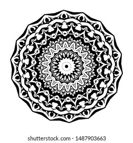 mandala design round abstract pattern vector