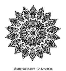 mandala design round abstract pattern vector