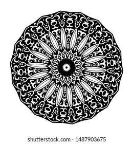 mandala design round abstract pattern vector