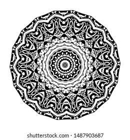 mandala design round abstract pattern vector