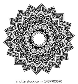 mandala design round abstract pattern vector