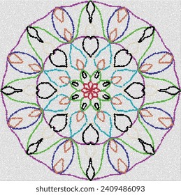 mandala design round colorful pattern BACK GROUNGD