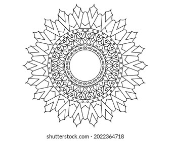 Mandala design with royal look black and white, mehndi, tattoo, coloring, free coloring,esp mandala,royal,traditional