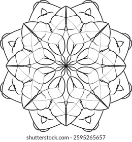 Mandala Design royalty, use for different type design background.