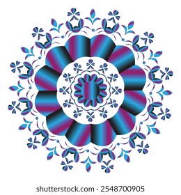 Conjunto de diseño de mandala Conjunto de Vector Diseño de mandala colorido