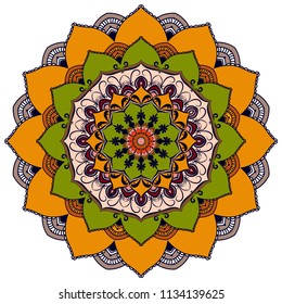 mandala design set. Vintage decorative elements. Ornamental business cards.
Ornamental doodle background.
